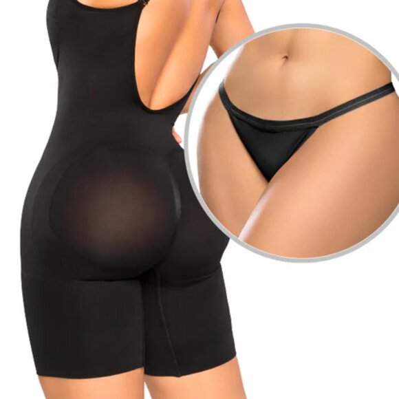 Colombian 2-Piece Gift Set Fajas Full Body Shapewear Girdle & Thong Stagmi $100+ - Picture 4 of 17